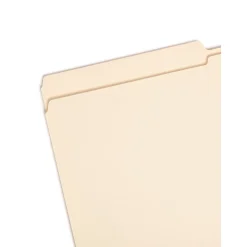 Smead Reinforced File Folder, 2 Tab, Legal Size, Manila, 100/Box (15326)
