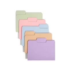 Smead SuperTab File Folders, 1/3 Cut, Letter Size, Multicolor, 100/Box (11961)