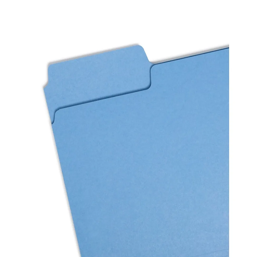 Smead SuperTab Heavy Duty File Folders, 1/3 Cut, Letter Size, Multicolor, 50/Bx (10410)