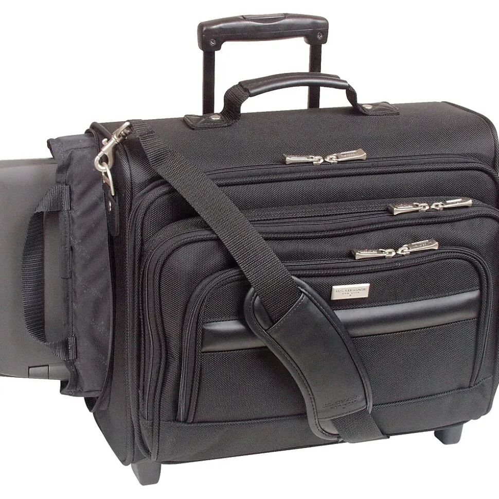 Solo New York 15.6" Polyester Rolling Laptop Bag, Black (B64-4)
