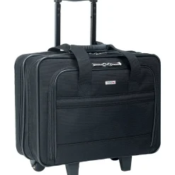 Solo New York Carnegie 15" Polyester Rolling Laptop Bag, Black (B100-4)