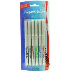 Speedball Elegant Writer Calligraphy Marker Set, Assorted, Fine Point, No. 2881, 2/Pack