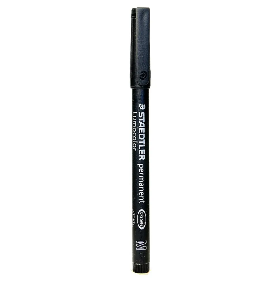 Staedtler Lumocolor AV Marker black medium [Pack of 10]