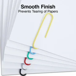 Staples #1 Paper Clips, Assorted Colors, 1000 Clips/Pack (ST40636/10590)