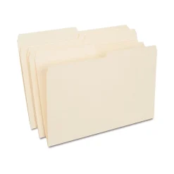 Staples 30% Recycled File Folders, 1/2 Cut Tab, Legal Size, Manila, 100/Box (ST116939/116939)
