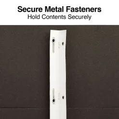 Staples 10% Recycled Smooth 2-Pocket Paper Presentation Folder with Fasteners, Black, 10/Pack (13386-US)