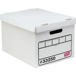 Staples Basic Duty Corrugated File Boxes, Letter/Legal Size, White, 15/Pack (33250)