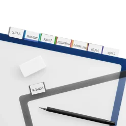 Staples Better Print & Apply Label Plastic Divider, 8 Tabs, Assorted Colors, 1 Set (ST23281/23281)