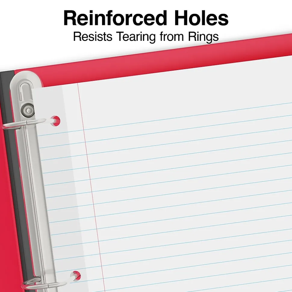 Staples College Ruled Filler Paper, 8.5" x 11", 100 Sheets/Pack (TR16183)