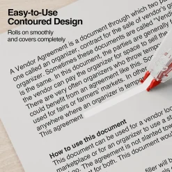 Staples Correction Tape, White, 10/Pack (ST59822/51666)