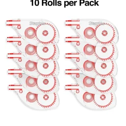 Staples Correction Tape, White, 10/Pack (ST59820)