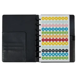 Staples Customizable Notebook Accessories, 5.5" x 8.5", Assorted Colors, 4/Pack (29478)