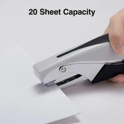 Staples Deluxe Plier Stapler, 20 Sheet Capacity, Black/Gray (24546/17584)