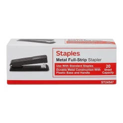 Staples Desktop Stapler, Full-Strip Capacity, Black (24547-CC)