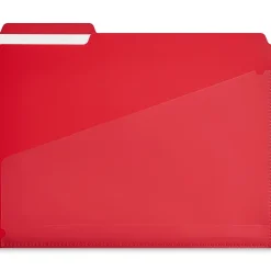 Staples File Folder, 1/3-Cut Tab, Letter Size, Plastic, Assorted Colors, 30/Box (ST62541)