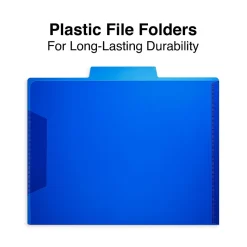 Staples File Folders, 1/3-Cut Tab, Letter Size, Assorted Colors, 6/Pack (TR10847/10847)