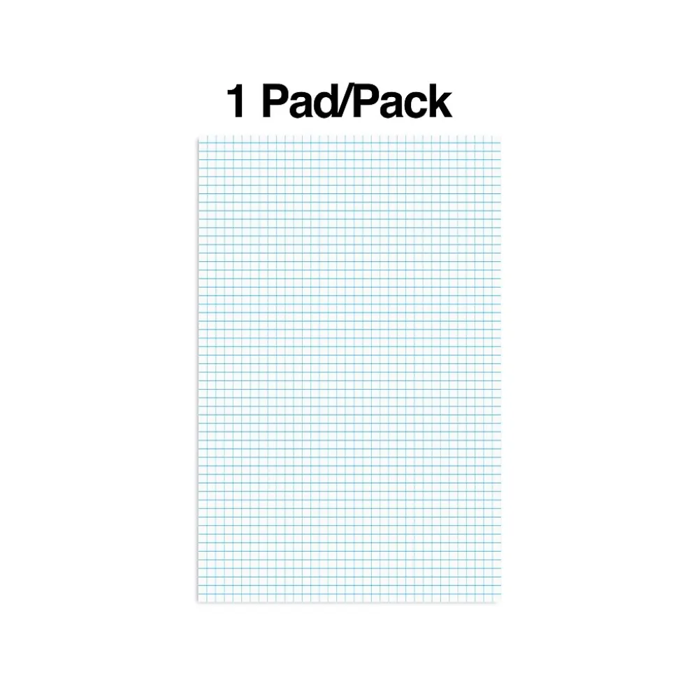 Staples Graph Pad, 11" x 17", Graph Ruled, White, 50 Sheets/Pad (ST57336)