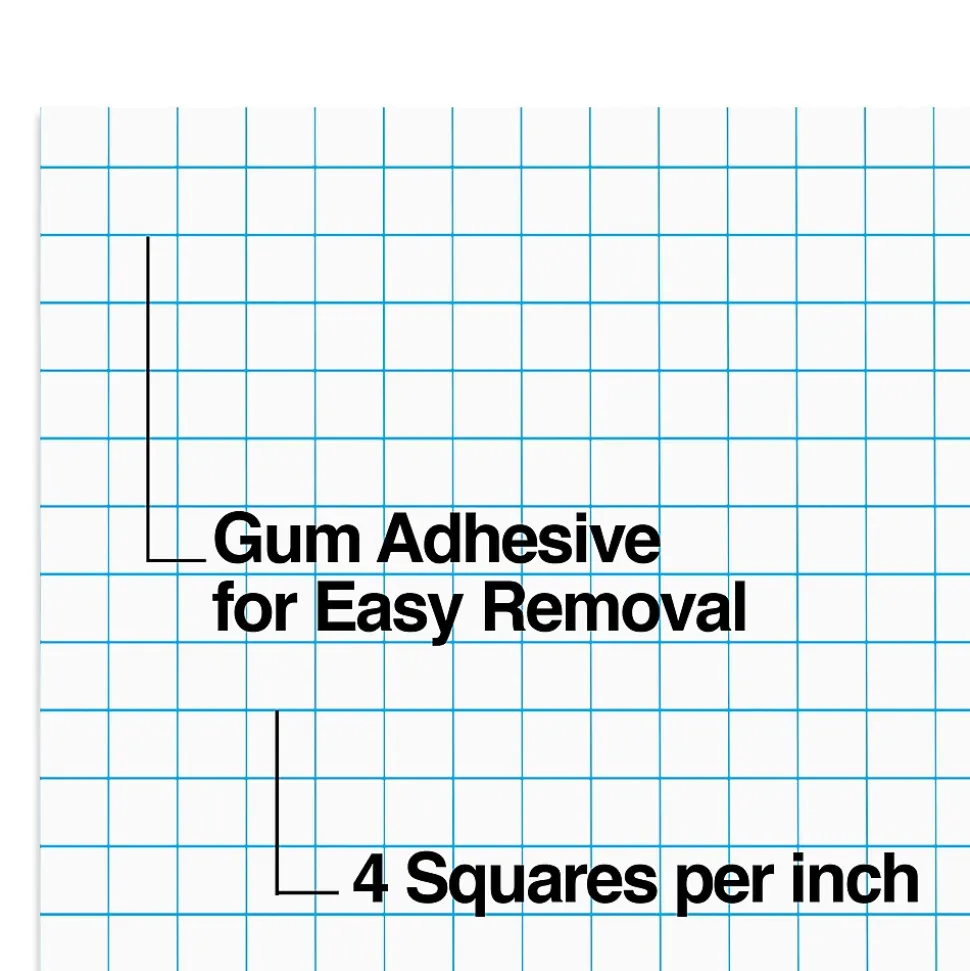 Staples Graph Pad, 11" x 17", Graph Ruled, White, 50 Sheets/Pad (ST57336)