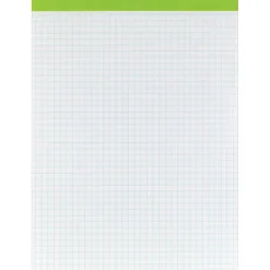 Staples® Graph Pad, 8.5" x 11.75", Graph Ruled, Assorted Colors, 50 Sheets/Pad (20492/V2)