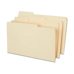 Staples Heavy Duty File Folder, 1/3-Cut Tab, Legal Size, Manila, 50/Box (ST18362-CC)