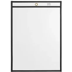 Staples Heavy Duty Stitched Job Ticket Holder, 9" x 12", Clear, 25/Pack (17703)