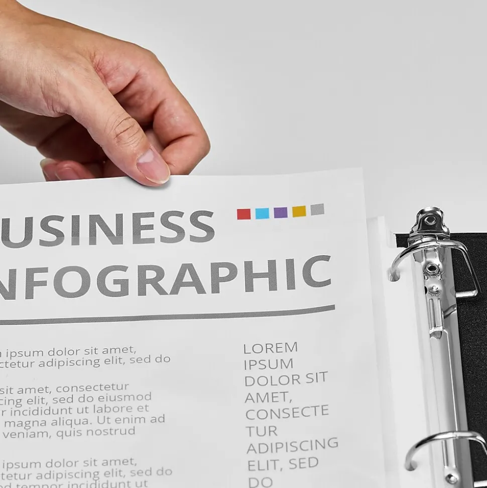 Staples Heavyweight Non-Glare Sheet Protector, 8.5" x 11", Clear, 50/Box (34749)