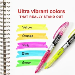 Staples® Hype! Stick Highlighters, Chisel Tip, Assorted, 5/Pack (34657-CC)