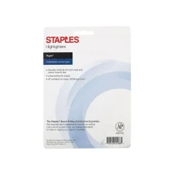 Staples Hype Tank Highlighters with Grip, Chisel Tip, Assorted, 5/Pack (29228)