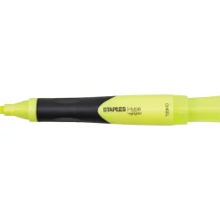 Staples Hype Tank Highlighters with Grip, Chisel Tip, Assorted, 5/Pack (29228)