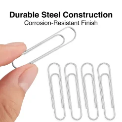 Staples Jumbo Paper Clips, Silver, 100/Box (A7026601A)