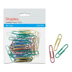 Staples® Jumbo Paperclip 50 PK - Core