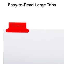 Staples Large Tab Insertable Dividers, 8-Tab, Assorted Colors (13492/11123)