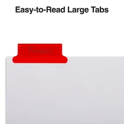 Staples Large Tab Insertable Dividers, 5-Tab, Assorted Colors (13489/11121)