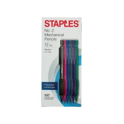 Staples® Mechanical Pencil, 0.7mm, #2 Medium Lead, Dozen (29082-CC)