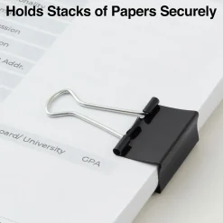 Staples Medium Binder Clips, 0.63