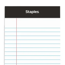 Staples® Perforated Mini Legal Writing Pads - Narrow Ruled, 3.5