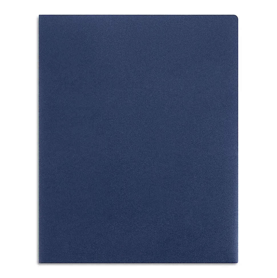 Staples 2-Pocket Plastic Presentation Folder, Dark Blue (21640-CC/20632)