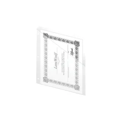 Staples 2-Pocket Presentation Folders, Clear, 5/Pack (36051)