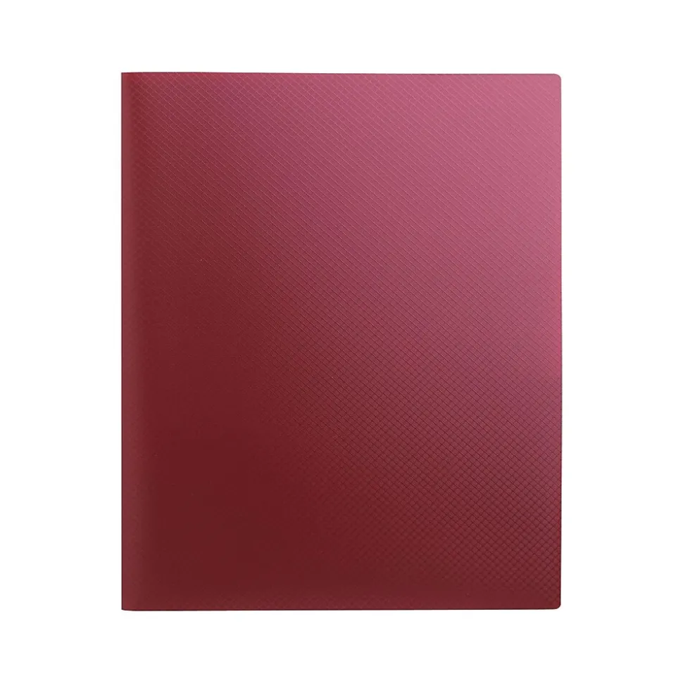 Staples 2-Pocket Presentation Folder, Burgundy (21623-CC/20645)