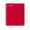 Staples Premium 1-Subject Notebook, 8" x 10.5", Wide Ruled, 100 Sheets, Red, 12/Carton (TR20958CT)