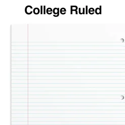 Staples Premium 1-Subject Notebook, 8.5" x 11", College Ruled, 100 Sheets, Blue, 12/Carton (TR20951CT)