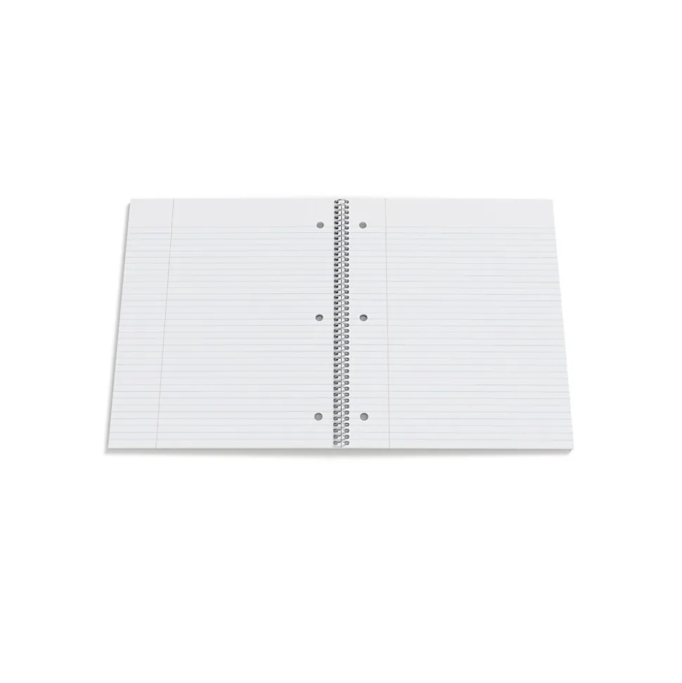 Staples Premium 1-Subject Notebook, 8.5" x 11", College Ruled, 100 Sheets, Black, 12 Notebooks/Carton (ST20950CT)