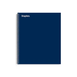 Staples® Premium 1-Subject Subject Notebooks, 8.5" x 11", College Ruled, 100 Sheets, Blue (TR58356M-CC)