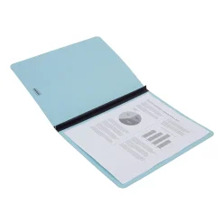 Staples Pressboard File Folders, Single Tab, Letter, Blue, 25/Box