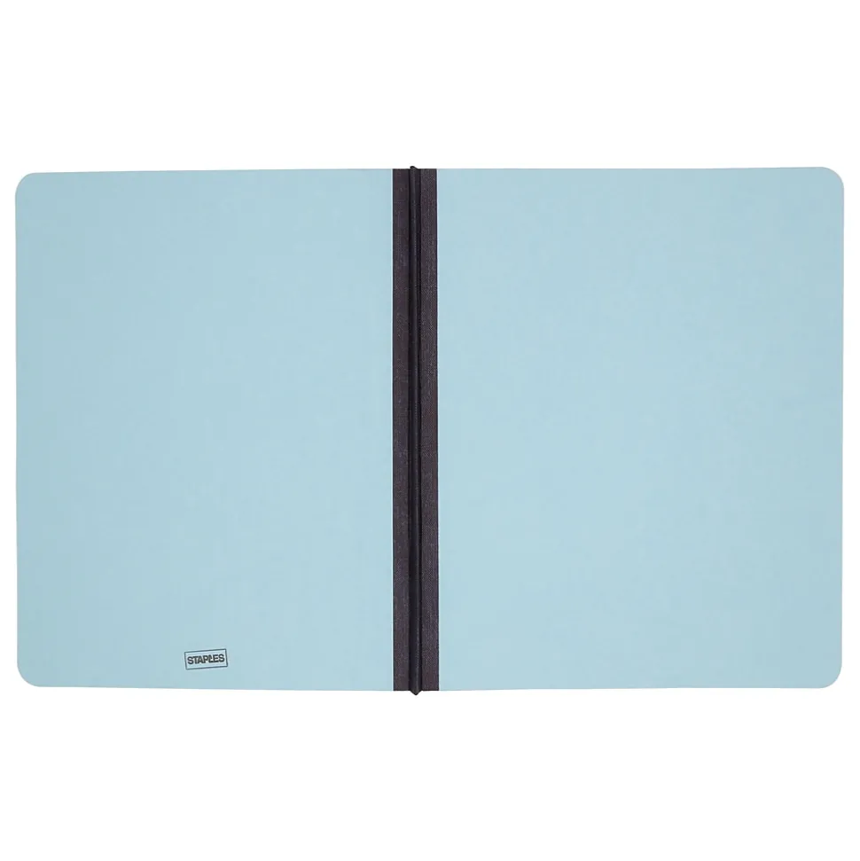 Staples Pressboard File Folders, Single Tab, Letter, Blue, 25/Box