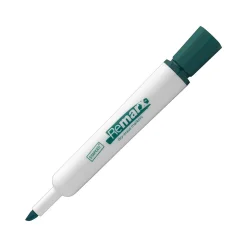 Staples Remarx Dry Erase Markers, Broad Point, Green, 12/Pack (18889)