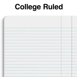 Staples Small Composition Notebook, 5" x 7", College Ruled, 80 Sheets, Pink (ST24491)
