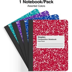 Staples® 1-Subject Composition Notebooks, 7.5
