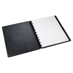 Staples 1-Subject Customizable Notebook, 8.5" x 11", Narrow Ruled, 60 Sheets, Black (19998)