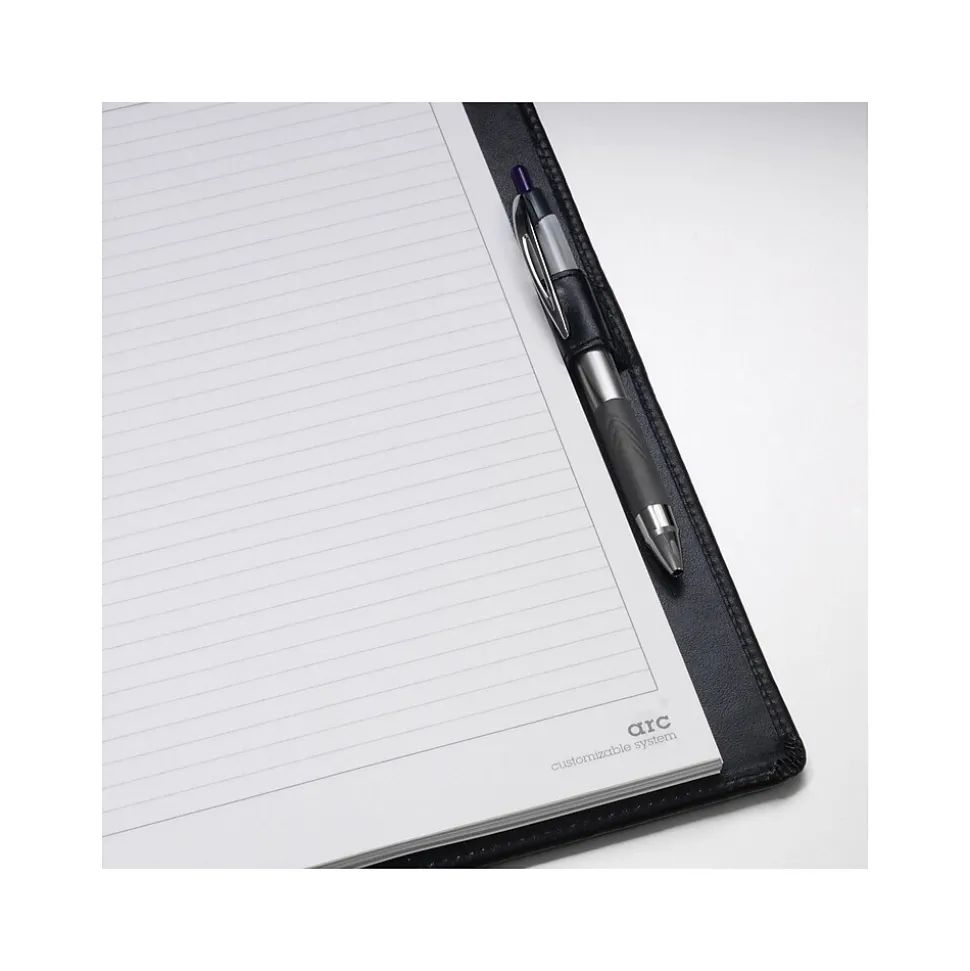 Staples 1-Subject Customizable Notebook, 8.5" x 11", Narrow Ruled, 60 Sheets, Black (19998)